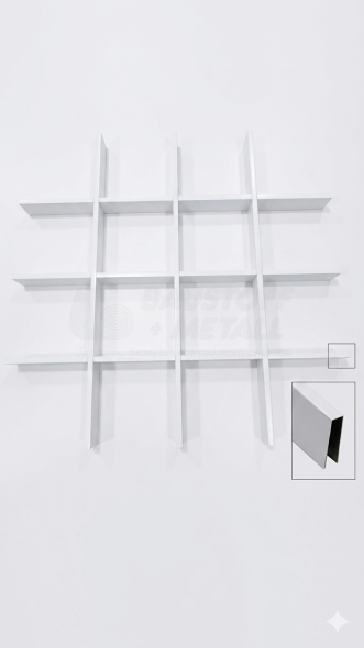 Open Cell H40-100x100 biel poprzeczka "I"1200mm 1,38szt/m2