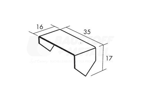 Klips przyścienny Ds 1080 100szt Ecophon do płyt gr.20mm