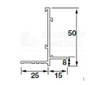 AXIONIS/AXIOM Profil T Global White L=3000mm 10sz/op połączenie gips/płyta mineralna Tegular/Micro