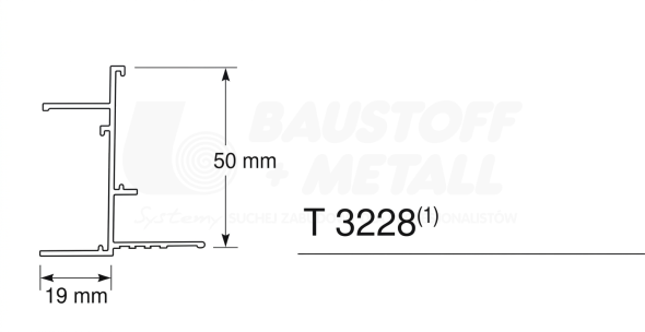 AXIONIS/AXIOM Profil C BPA3228 Transitions; 3mb BPT3228 G; kolor Global White