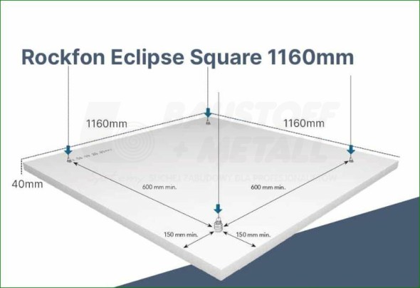 Eclipse Koło 1160x1160x40mm biały 4szt/op