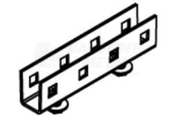 Orcal 3000-złą.wzdłużne U 100szt/op=4,7kg, złączka+ 2śruby=kpl.